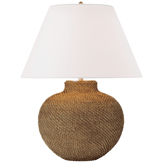 Visual Comfort Signature Avedon Medium Table Lamp Natural Rattan