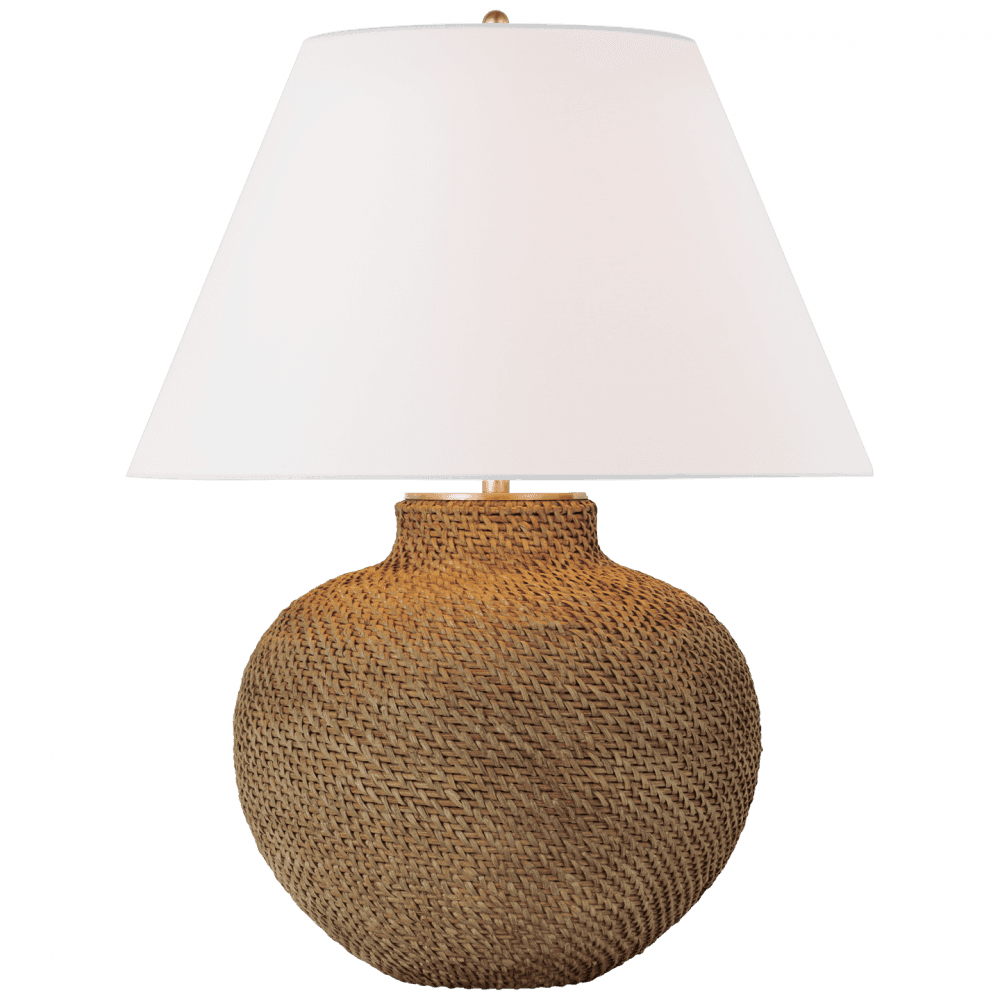 Visual Comfort Signature Avedon Medium Table Lamp Natural Rattan