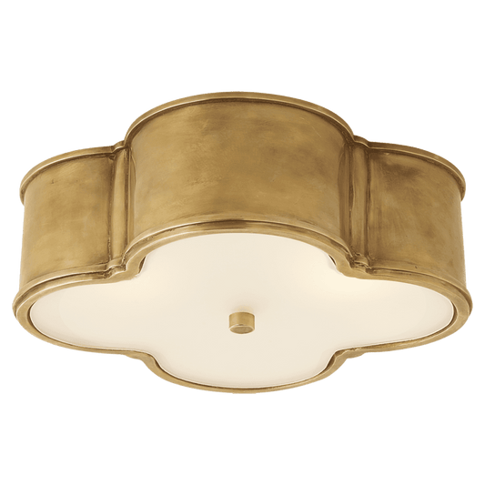 Visual Comfort Signature Basil Flush Mount Natural Brass