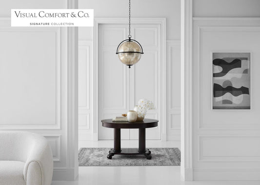 Visual Comfort Signature Bayridge XL Pendant Gilded Iron