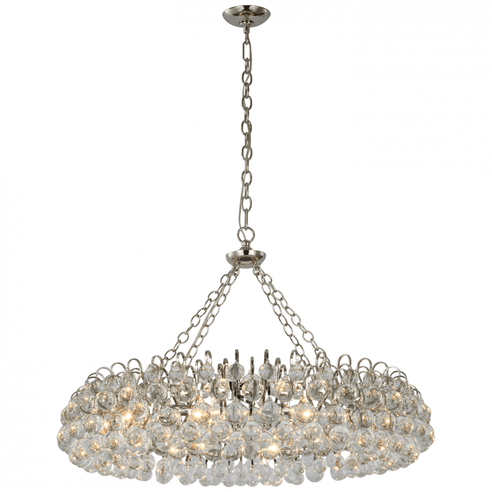 Visual Comfort Signature Bellvale Chandelier Polished Nickel