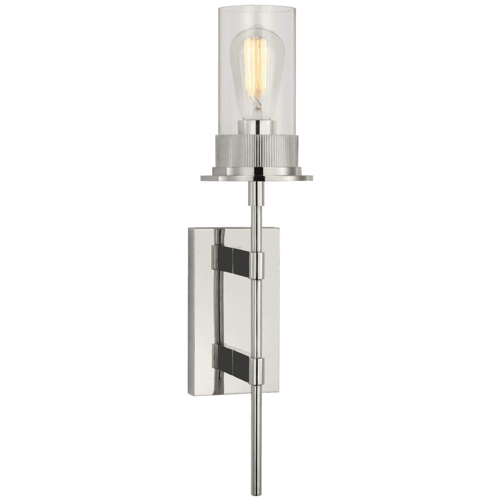 Visual Comfort Signature Beza Large Tail Wall Sconce Polished Nickel