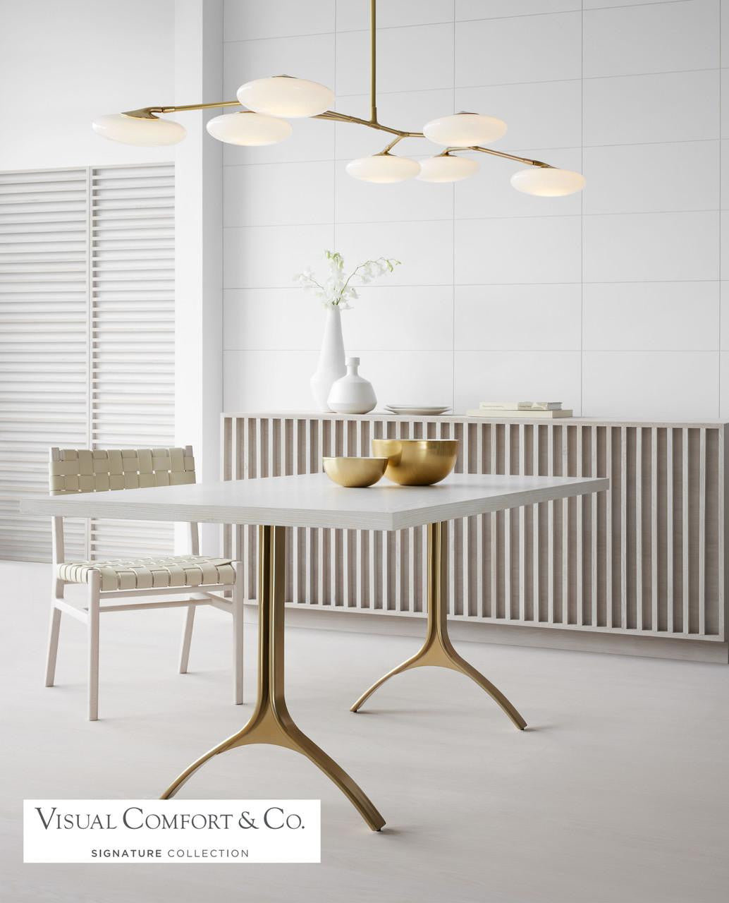 Visual Comfort & Co. Signature Collection Brindille XL Articulating Linear Chandelier - Soft Brass