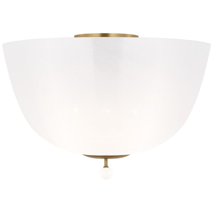 Visual Comfort & Co. Signature Collection Brisa 16" Semi-Flush Mount, Visual Comfort & Co. Signature Collection ARN 4232HAB-WSG DDDCX