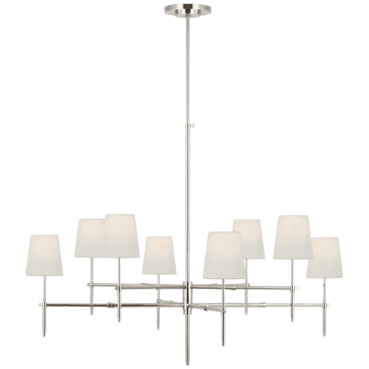 Visual Comfort Signature Bryant Extra Large Two Tier Chandelier Polished Nickel