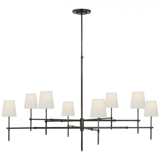 Visual Comfort Signature Bryant Grande Two Tier Chandelier Bronze
