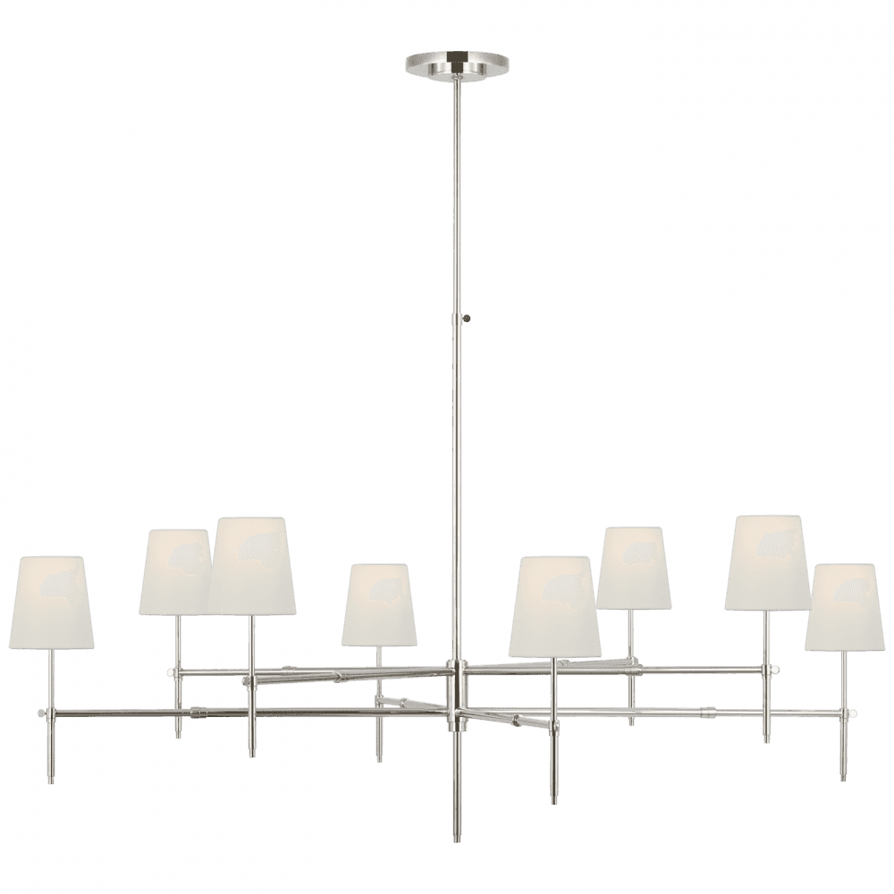 Visual Comfort Signature Bryant Grande Two Tier Chandelier Polished Nickel