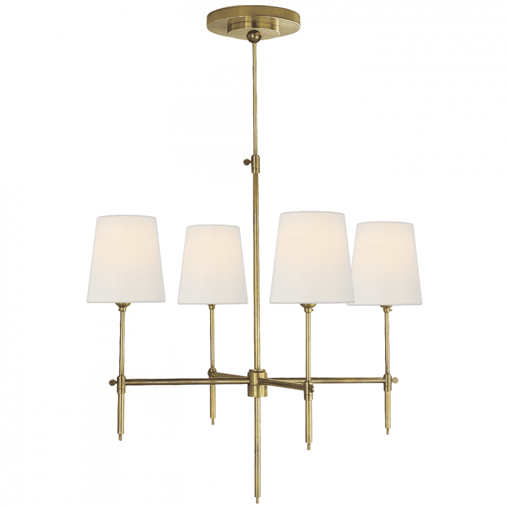 Visual Comfort Signature Bryant Small Chandelier Hand-Rubbed Antique Brass