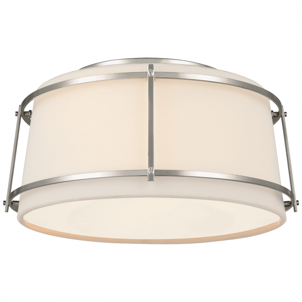 Visual Comfort Signature Callaway Small Flush Mount Polished Nickel