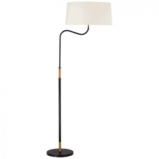Visual Comfort Signature Canto Large Adjustable Floor Lamp Bronze and Brass