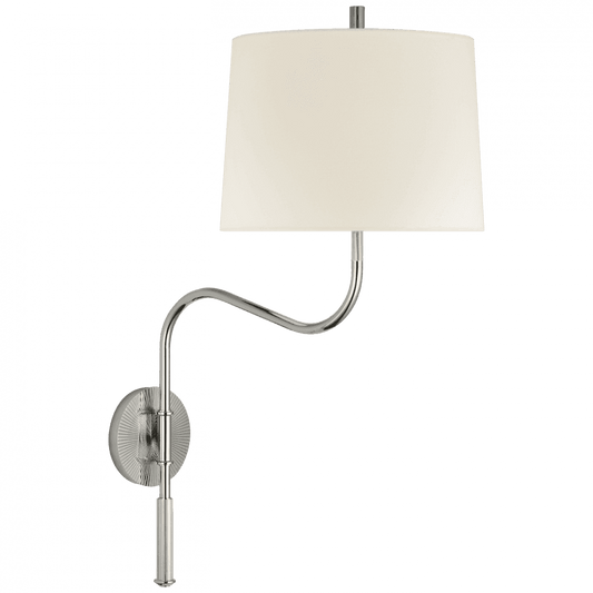 Visual Comfort Signature Canto Medium Swinging Wall Light Polished Nickel