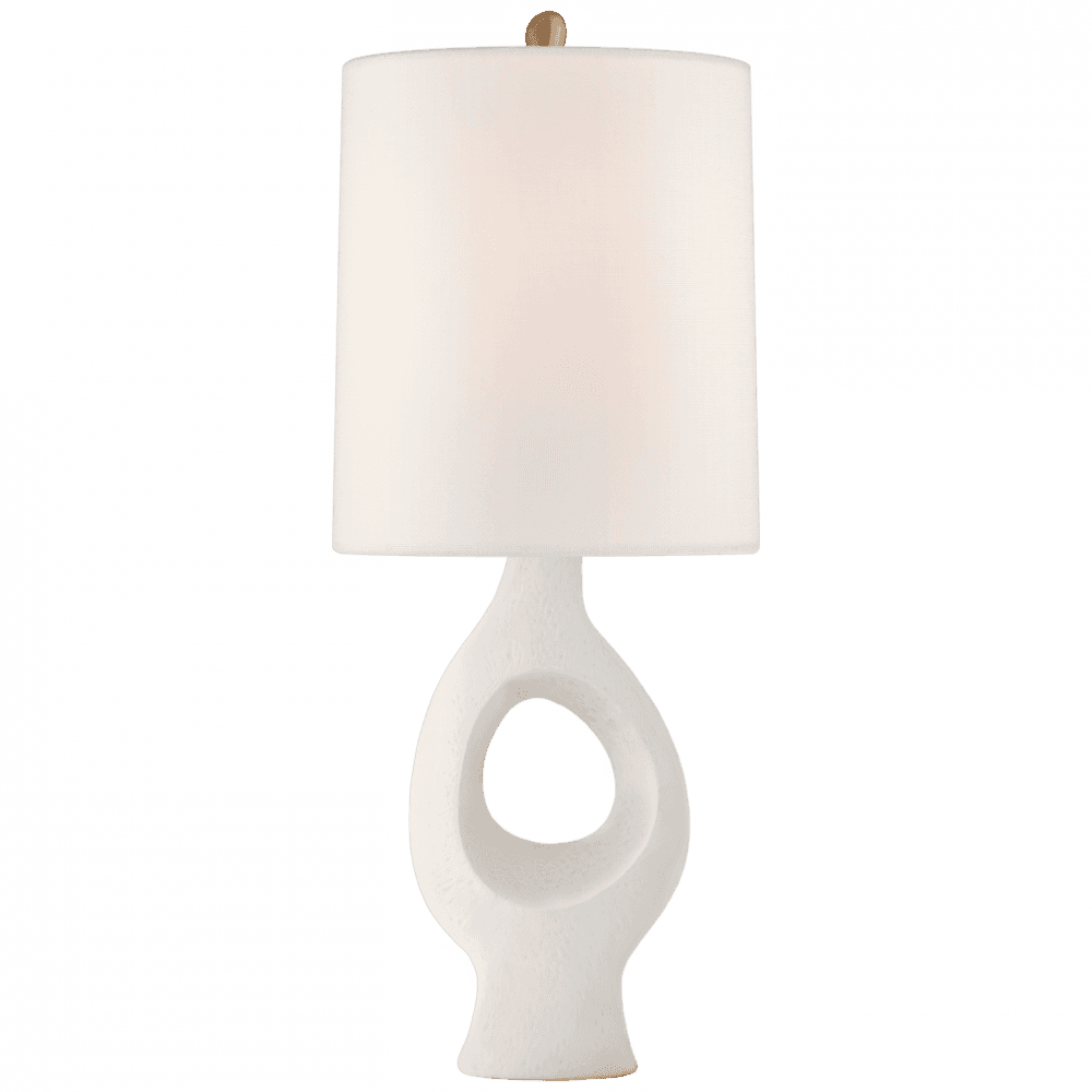 Visual Comfort & Co. Signature Collection Capra Medium Table Lamp, 1-Light, Marion White, Linen Shade, 29"H (ARN 3641MWT-L CPVWL)