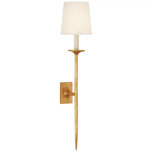 Visual Comfort Signature Catina Large Tail Wall Sconce Antique Gold Leaf