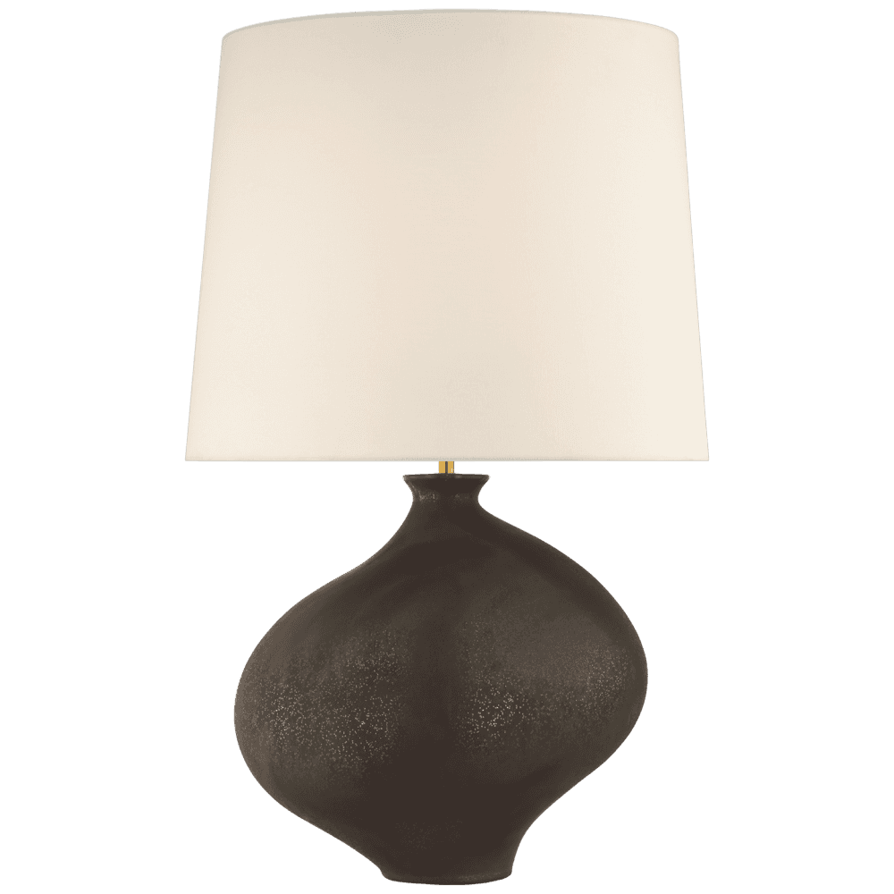 Visual Comfort Signature Celia Large Right Table Lamp Stained Black Metallic