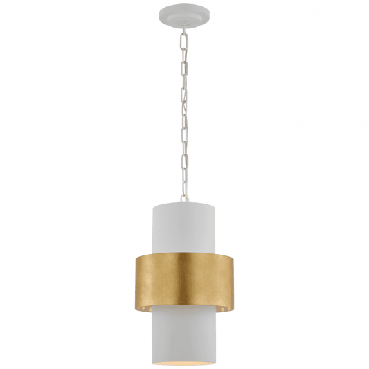 Visual Comfort Signature Chalmette Pendant Plaster White and Gild