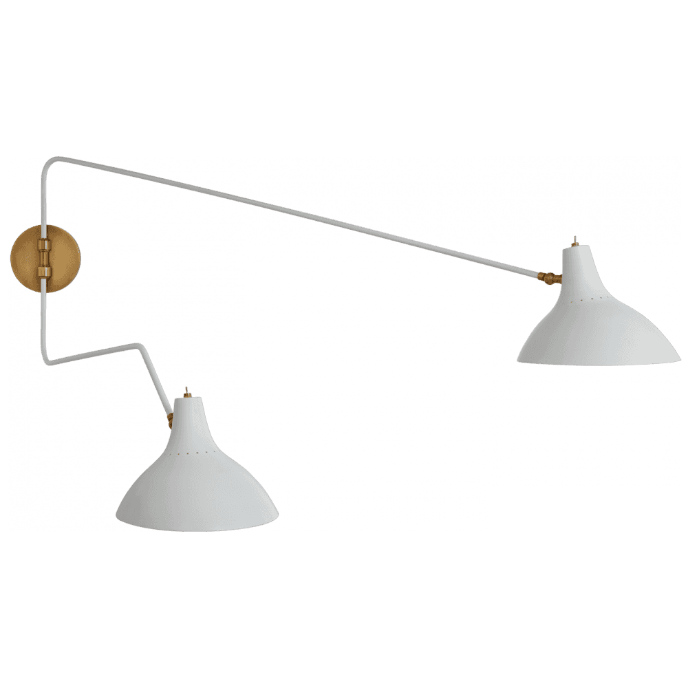 Visual Comfort Signature Charlton Wall Sconce With Plug White