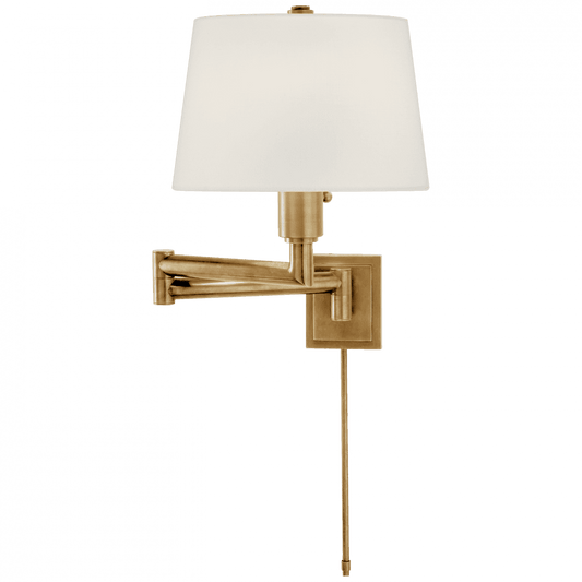 Visual Comfort Signature Chunky Swing Arm Antique-Burnished Brass