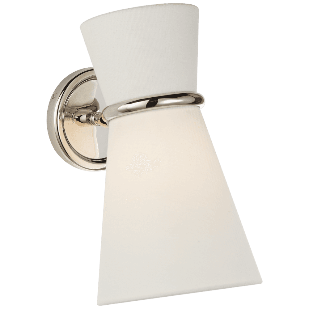Visual Comfort Signature Clarkson Wall Sconce Polished Nickel