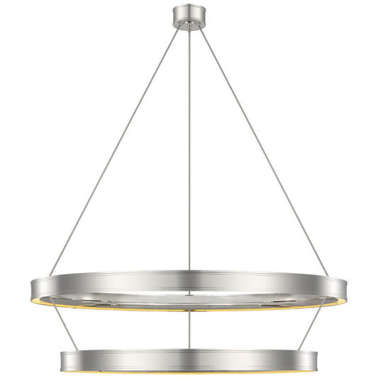 Visual Comfort Signature Connery 50 Matte White and Antique-Burnished Brass