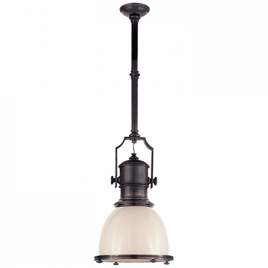 Visual Comfort Signature Country Industrial Small Pendant Bronze
