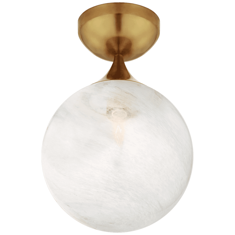 Visual Comfort Signature Cristol Flush Mount Hand-Rubbed Antique Brass