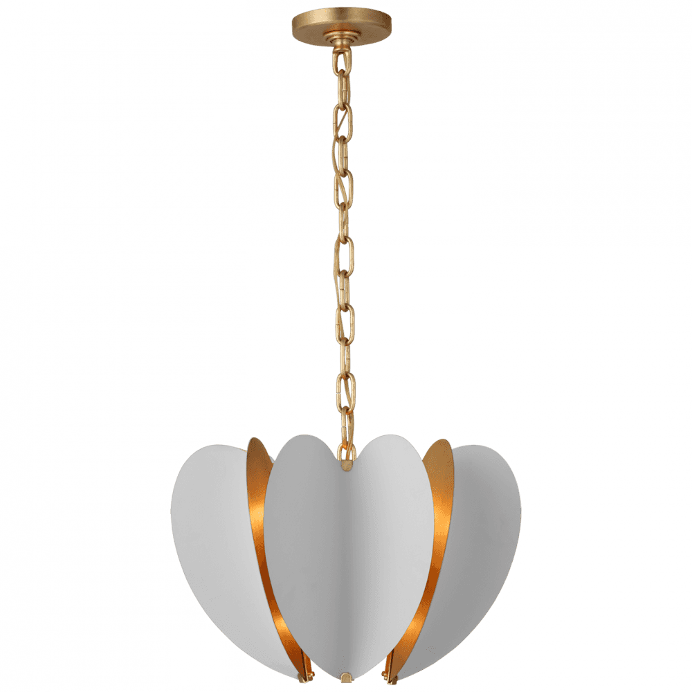 Visual Comfort & Co. Signature Collection Danes Chandelier, 6-Light, White, 16.75"W (KS 5130WHT/G CU4C6)