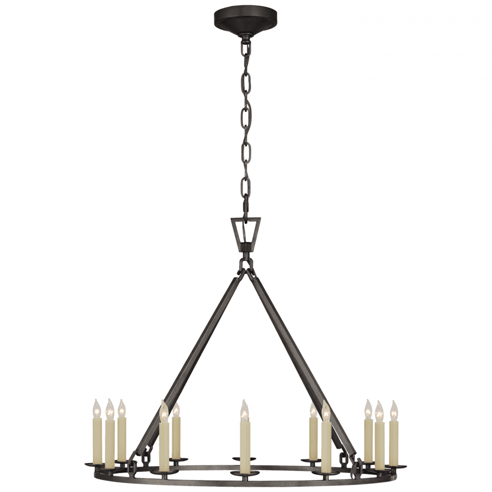 Visual Comfort Signature Darlana Chandelier Aged Iron