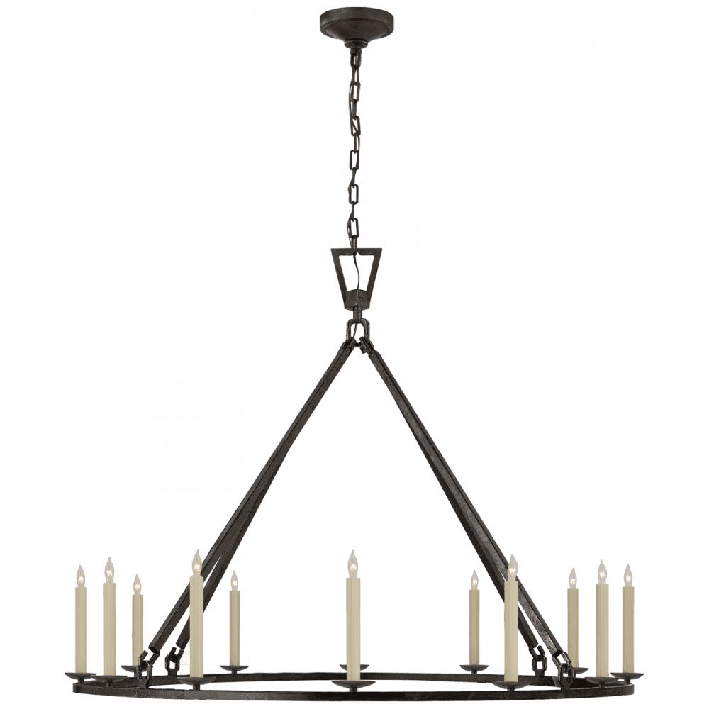 Visual Comfort Signature Darlana Chandelier Aged Iron