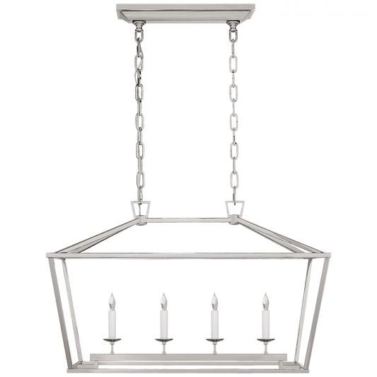 Visual Comfort Signature Darlana Linear Chandelier Polished Nickel