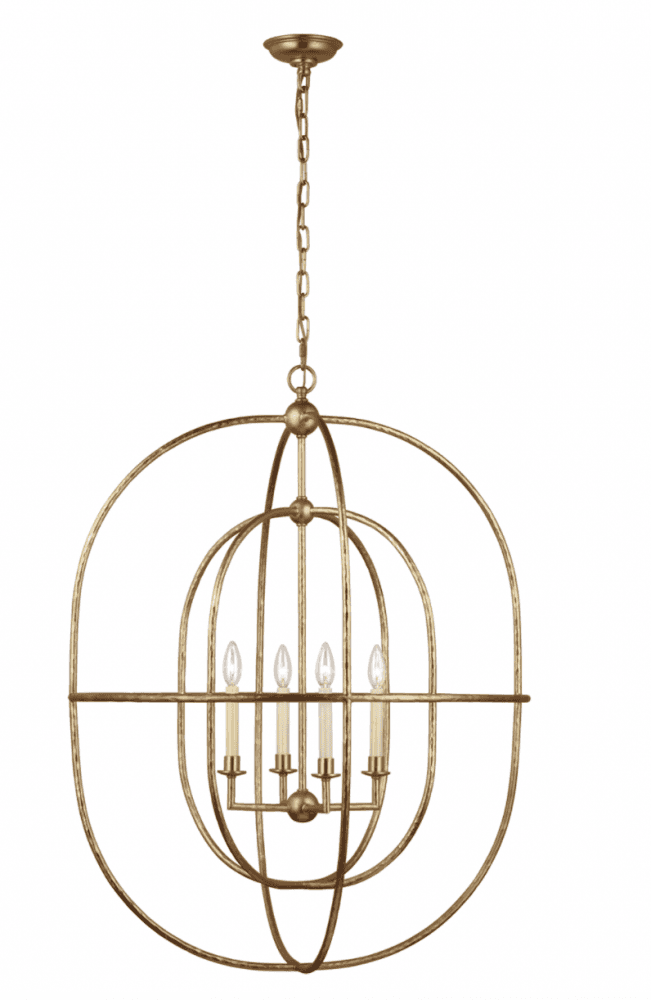 Visual Comfort Signature Desmond Open Double Oval Lantern Gild