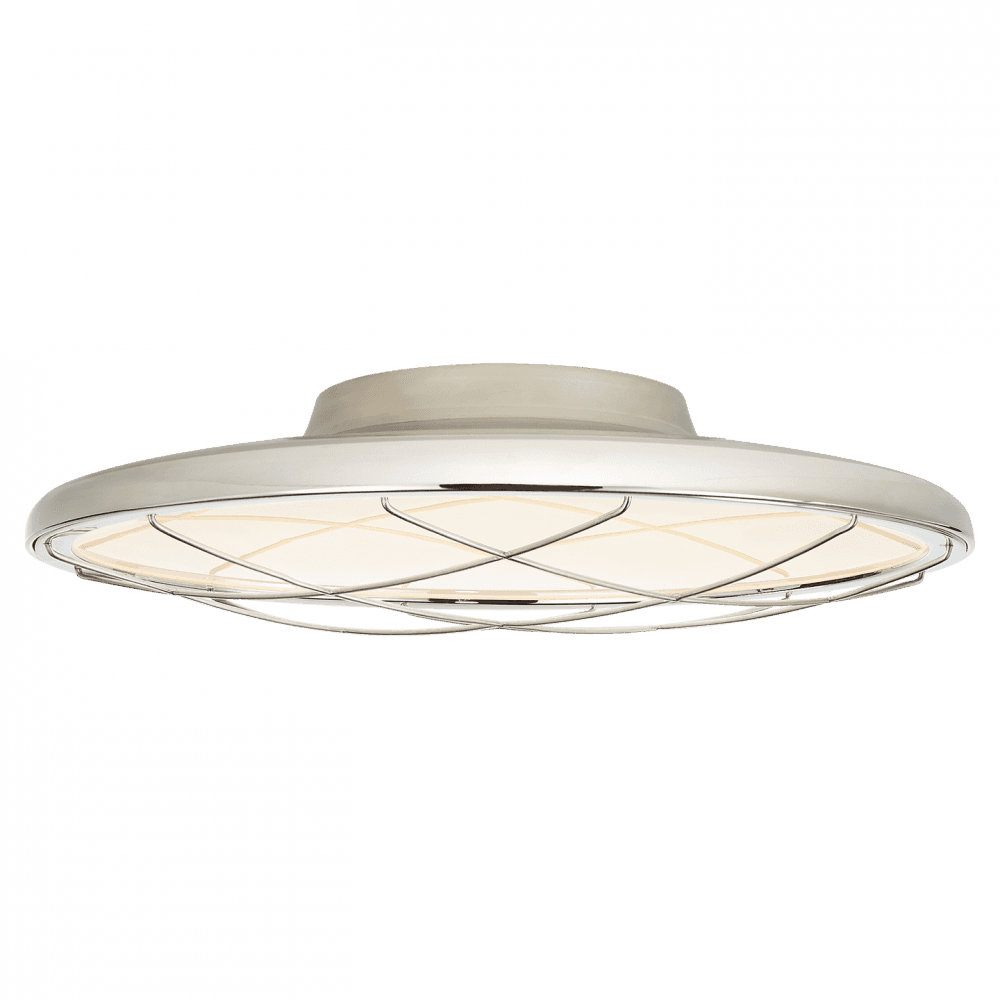 Visual Comfort Signature Dot Flush Mount Polished Nickel