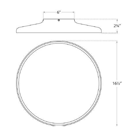 Visual Comfort & Co. Signature Collection Dot Flush Mount