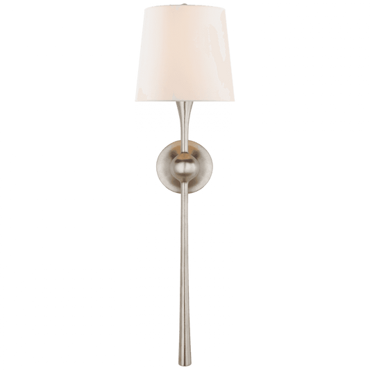 Visual Comfort Signature Dover Tail Wall Sconce Burnished Silver Leaf