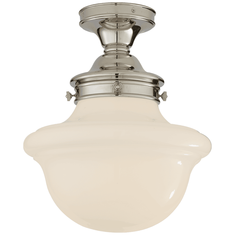 Visual Comfort Signature Edmond Flush Mount Polished Nickel