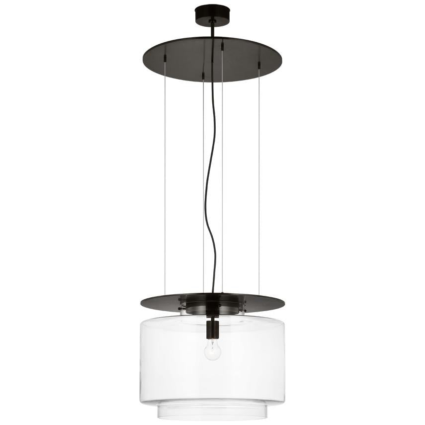 Visual Comfort & Co. Signature Collection Elias 20" Floating Pendant, Visual Comfort & Co. Signature Collection RB 5082BZ-WG N1X5L