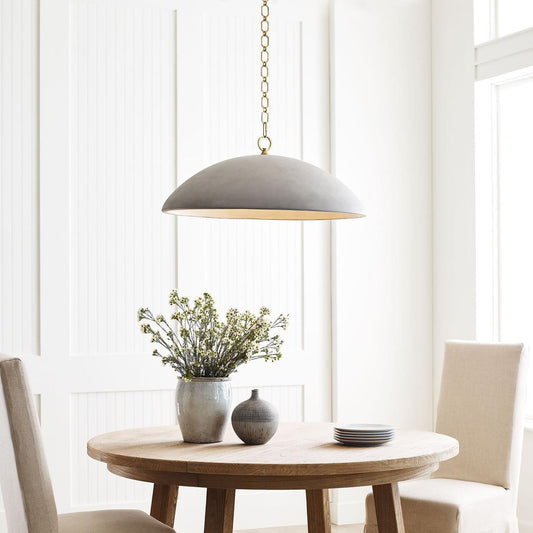 Visual Comfort Signature Elliot Oversized Pendant Matte White