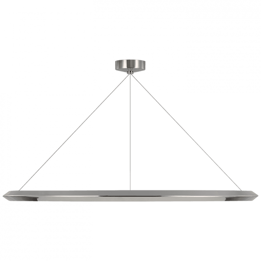 Visual Comfort Signature Encircle Ring Chandelier Polished Nickel