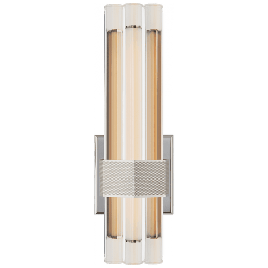 Visual Comfort Signature Fascio Asymmetric Wall Sconce Polished Nickel