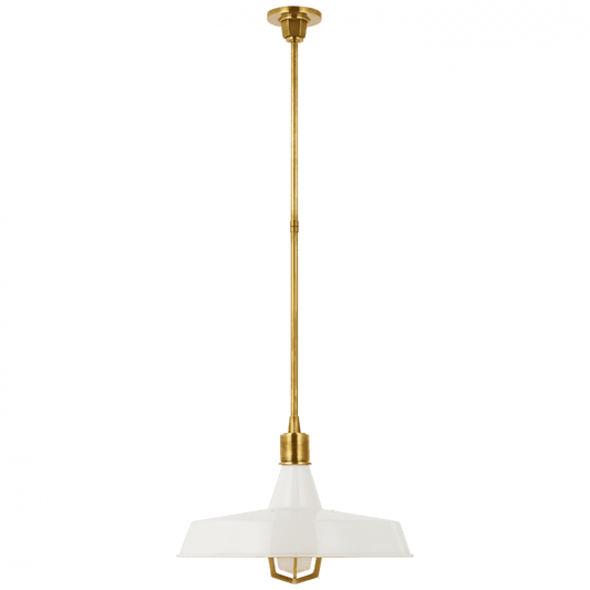 Visual Comfort Signature Fitz XL Pendant Hand-Rubbed Antique Brass