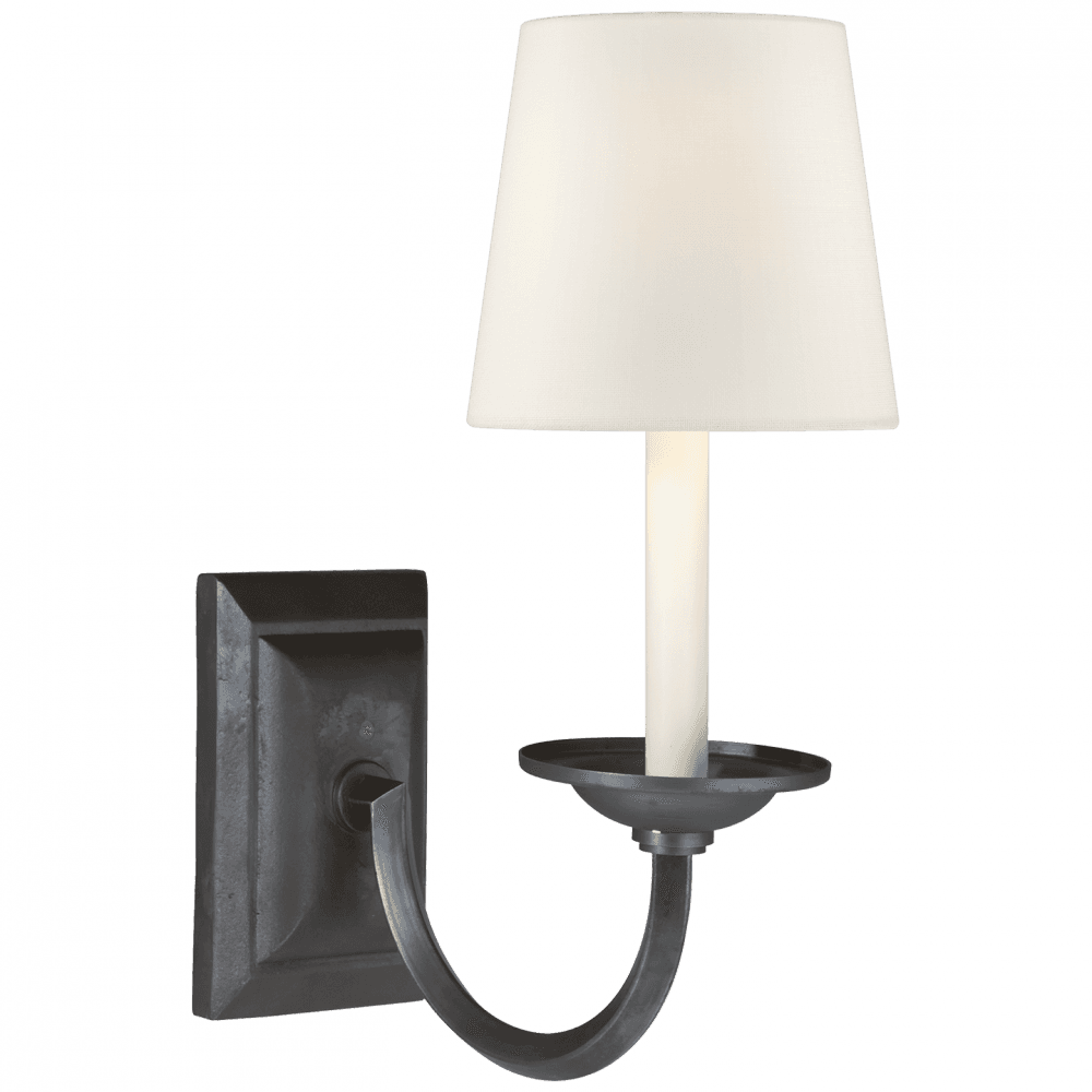 Visual Comfort Signature Flemish Single Sconce Aged Iron