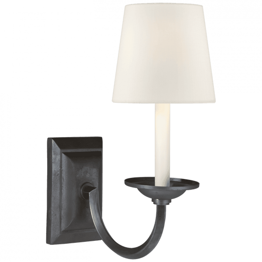 Visual Comfort Signature Flemish Single Sconce Aged Iron