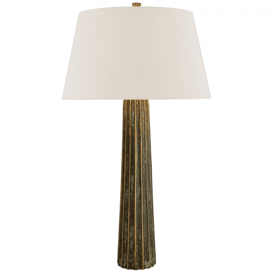 Visual Comfort Signature Fluted Spire Large Table Lamp Bronze