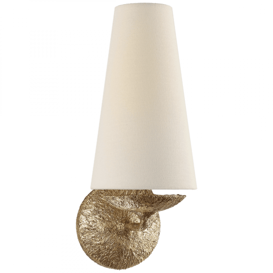 Visual Comfort Signature Fontaine Single Wall Sconce Gilded Plaster