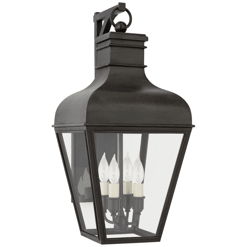 Visual Comfort Signature Fremont Bracketed Outdoor Wall Lantern French Rust