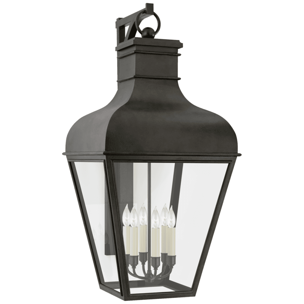 Visual Comfort Signature Fremont Bracketed Outdoor Wall Lantern French Rust