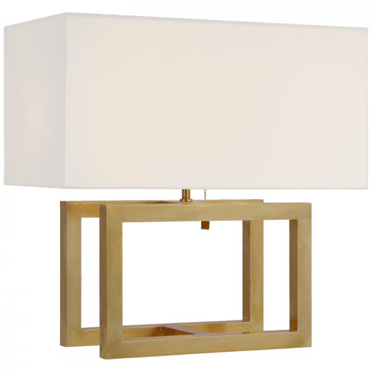 Visual Comfort Signature Galerie Medium Table Lamp Hand-Rubbed Antique Brass