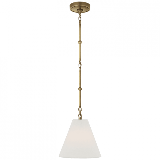 Visual Comfort Signature Goodman Pendant Bronze with Antique Brass