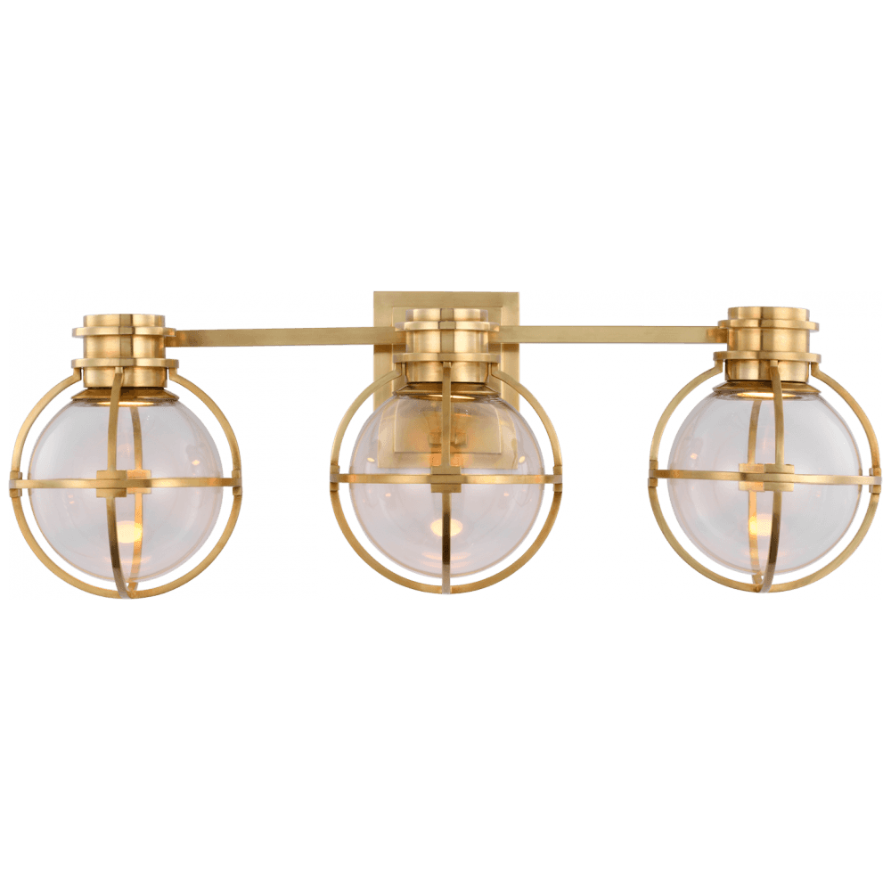 Visual Comfort Signature Gracie Triple Wall Sconce Antique-Burnished Brass