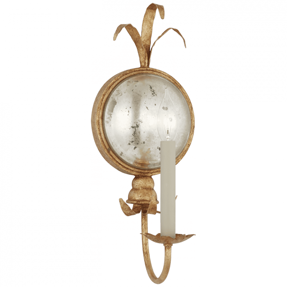 Visual Comfort Signature Gramercy Medium Single Sconce Gilded Iron
