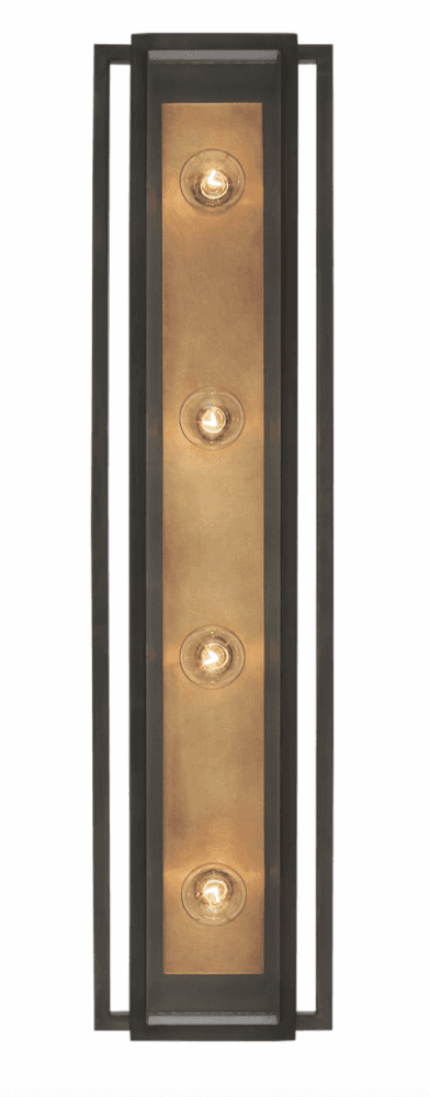 Visual Comfort Signature Halle Vanity Light Bronze and Hand-Rubbed Antique Brass